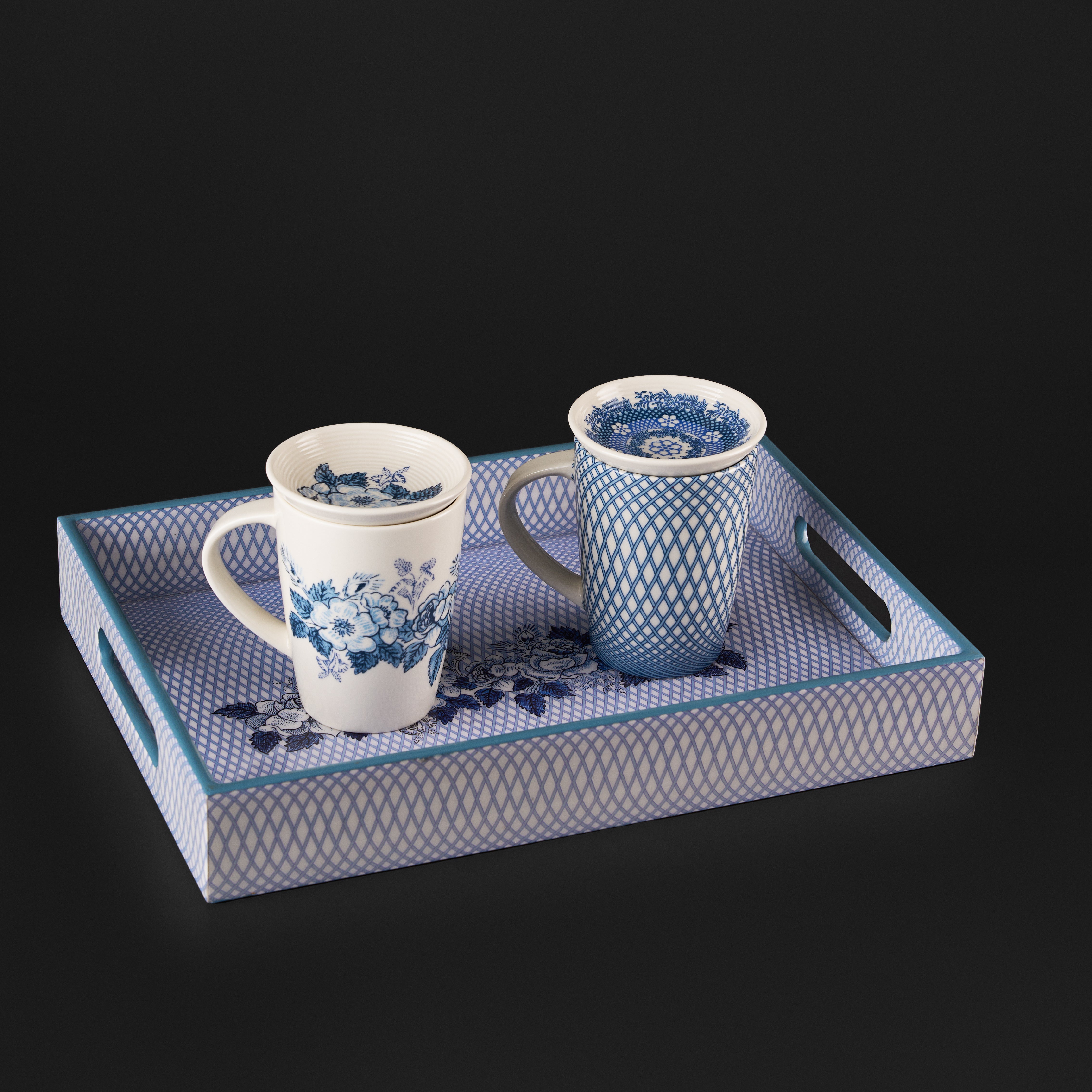 Renata China Blue Serving Tray