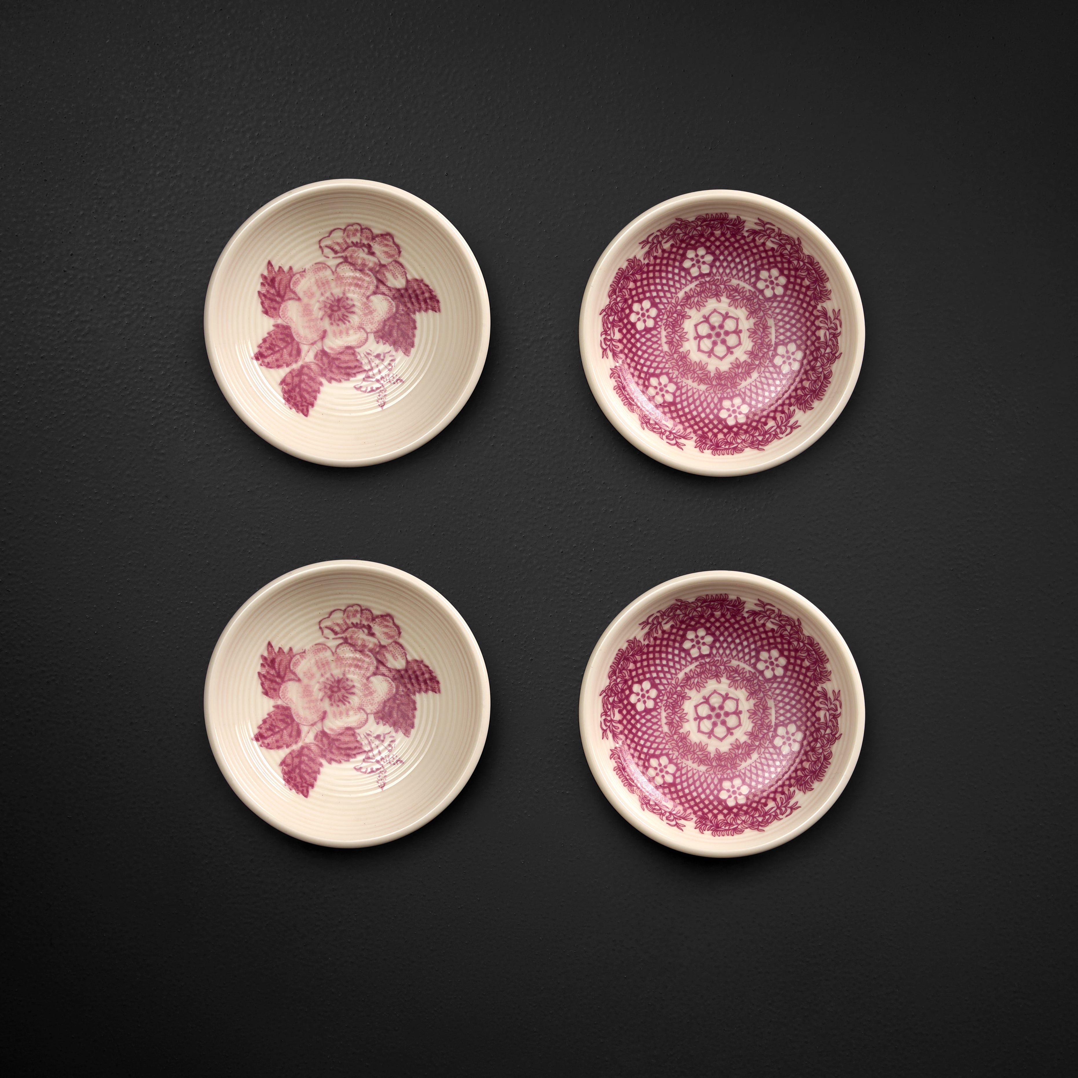 Renata Raspberry Pink Small Dish Set