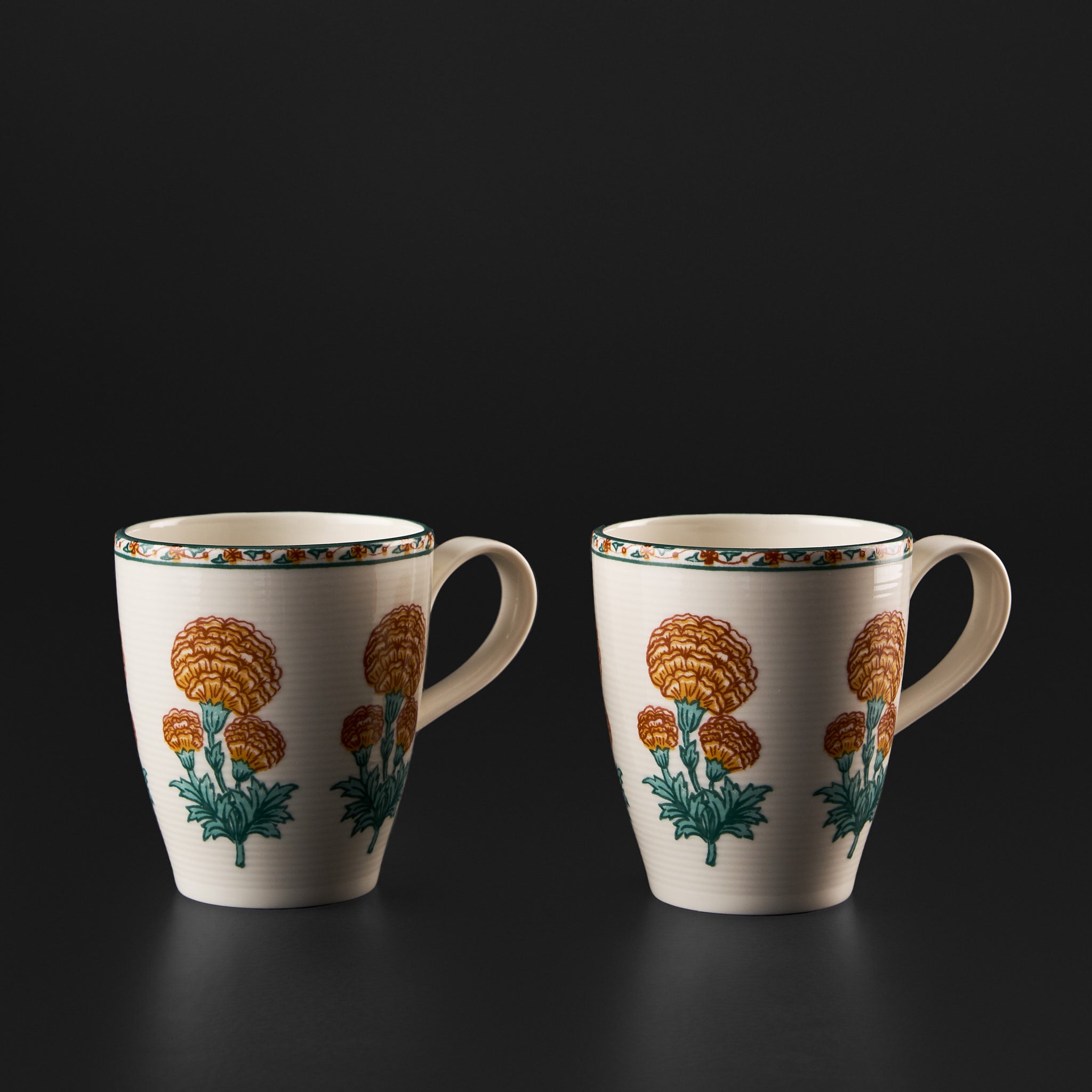 Meesha Saffron Mug Set