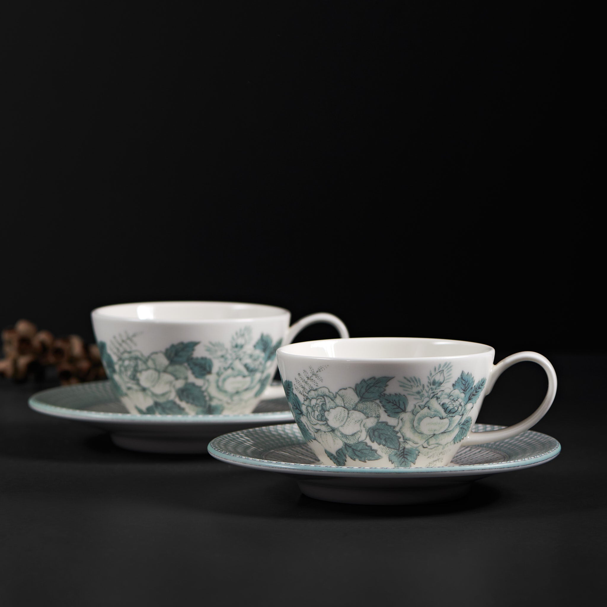 Renata Emerald Green Cup & Saucer Set