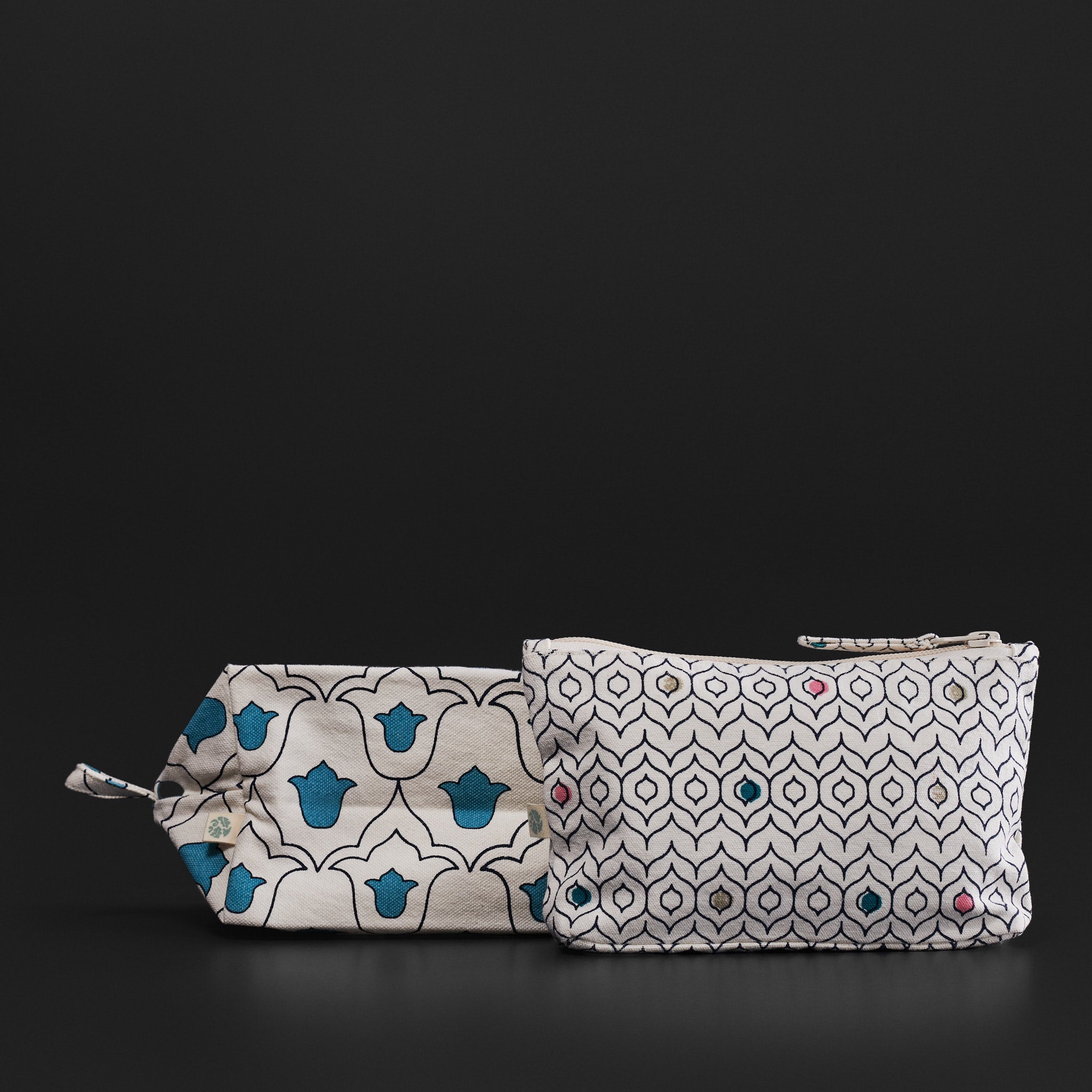 Ziba/Noor Multicolour Travel Pouches