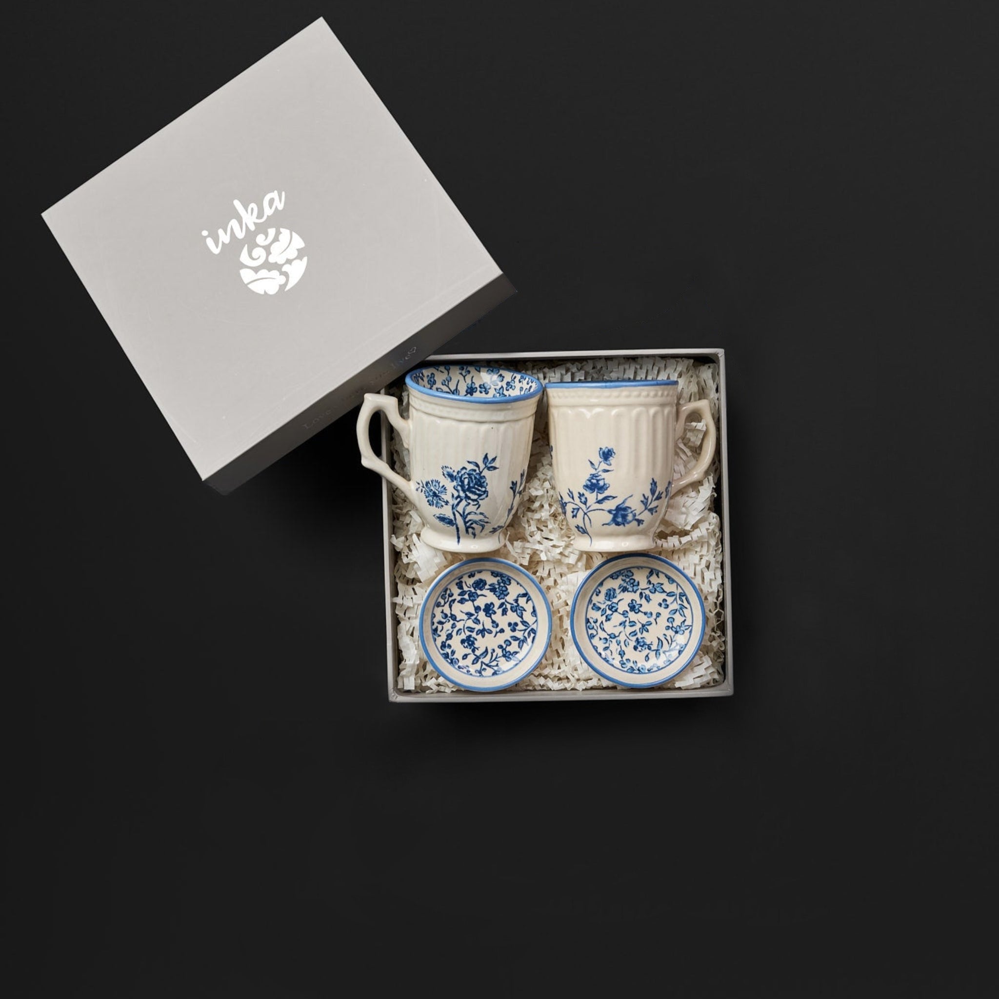 Tiana Cobalt Blue Mug & Small Dish Set