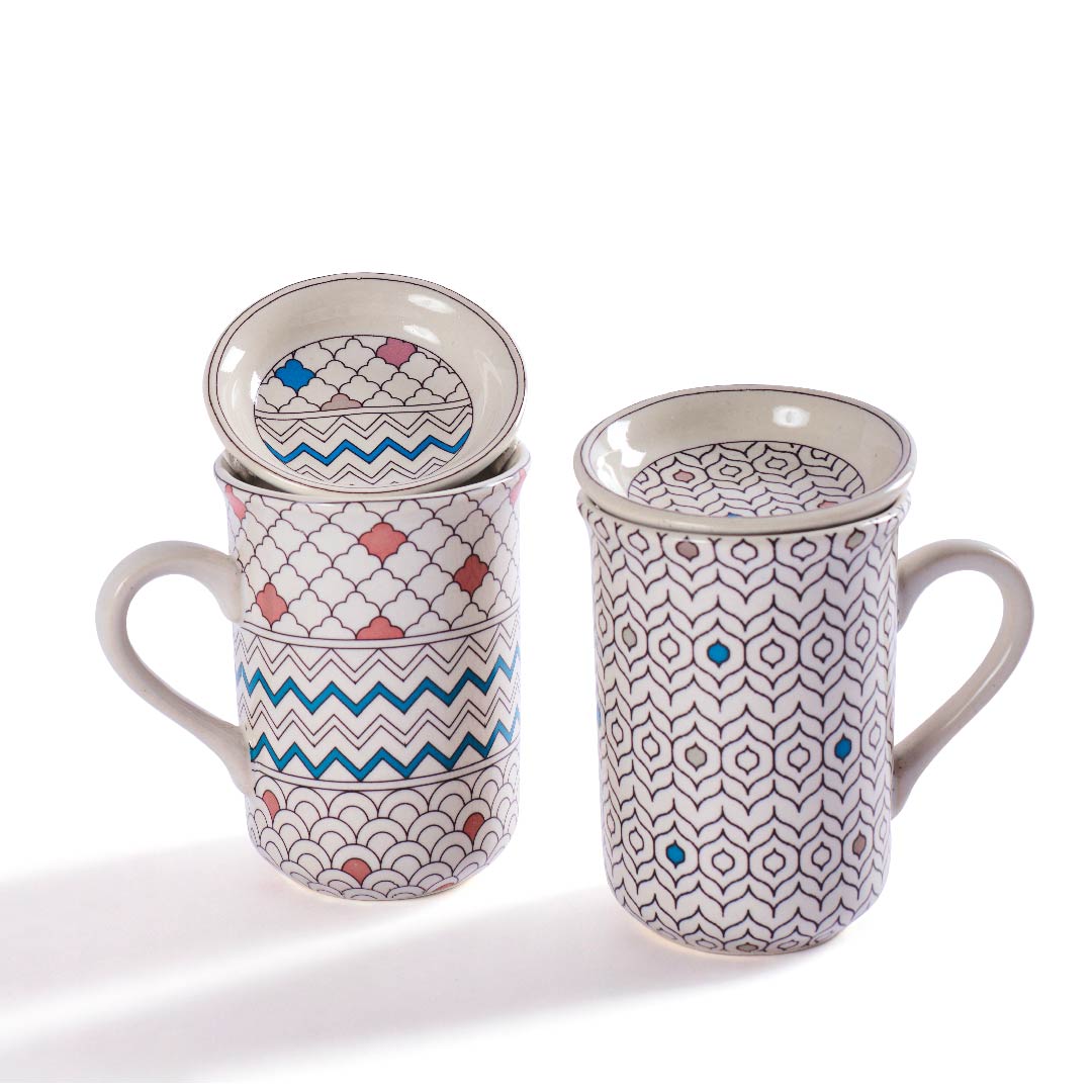 Ziba Multicolour Comfort Mug & Coaster Set