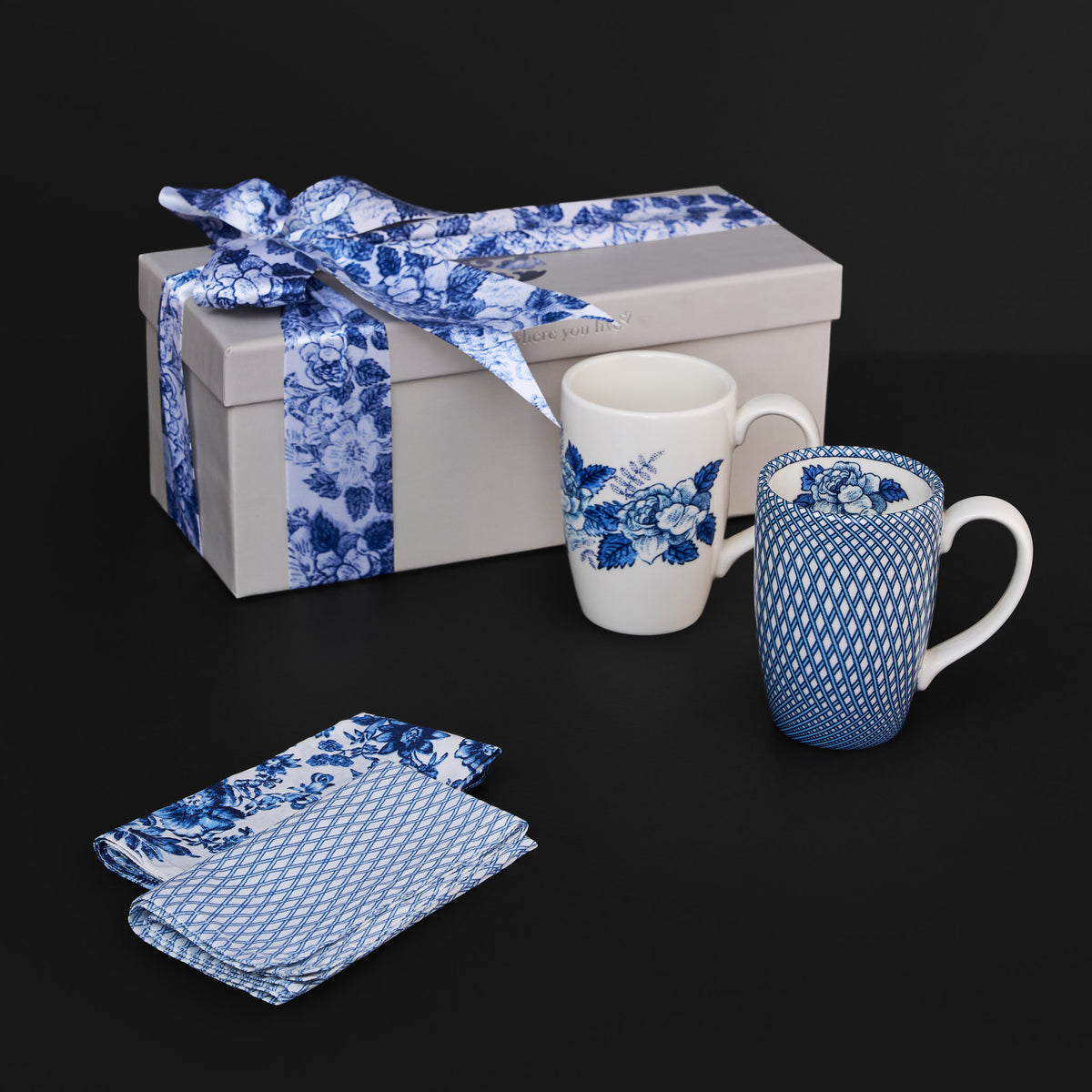 Renata Blue Mug for 2 Gift Set