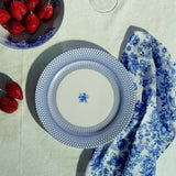 Renata china blue dinner plate set (Set of 2)