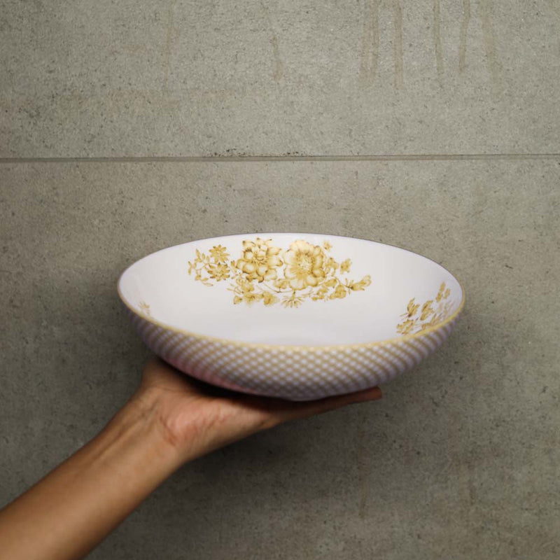 Renata golden yellow serving bowl