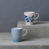 Renata china blue mug set