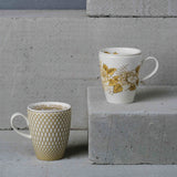 Renata golden yellow mug & small dish set (Set of 4)