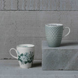 Renata emerald green mug set (Set of 2)