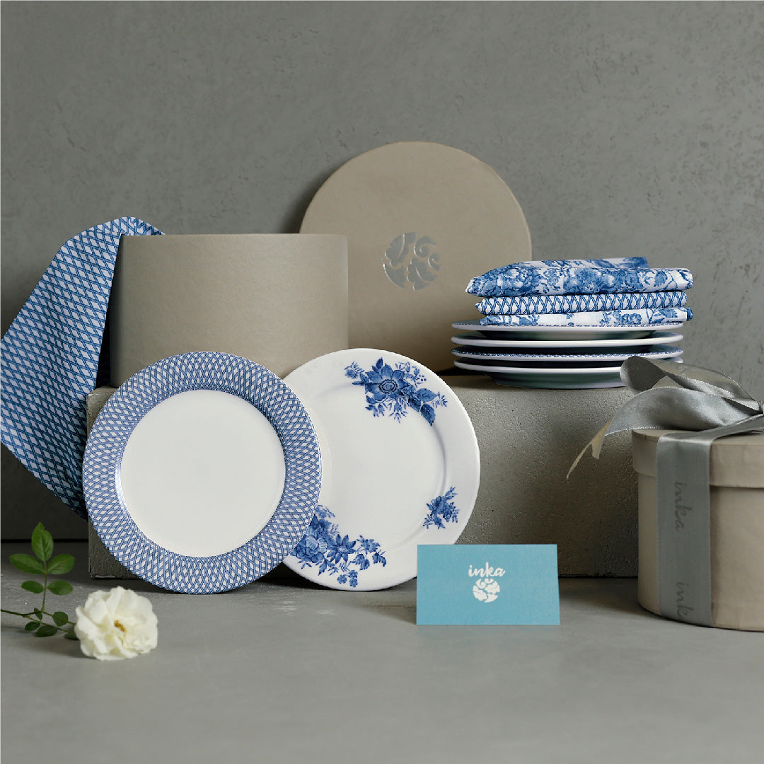 Renata China Blue Breakfast for 2 Gift Set