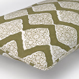 Jali olive 30x50 cushion