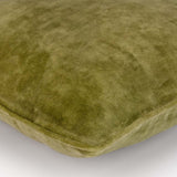 Velvet olive green 40x40 cushion