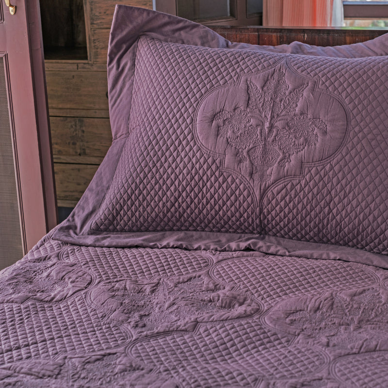Gulnar jamun quilted bedcover