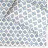 Jali indigo bedsheet & pillow cover set