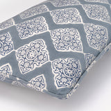 Jali ash blue 30<span>x</span>50 cushion