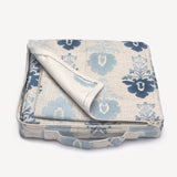 Fleur Ombre blue reversible duvet cover & pillow set