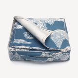 Vedika indigo reversible duvet cover & pillow set