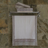 Tula Charcoal grey shampoo towel