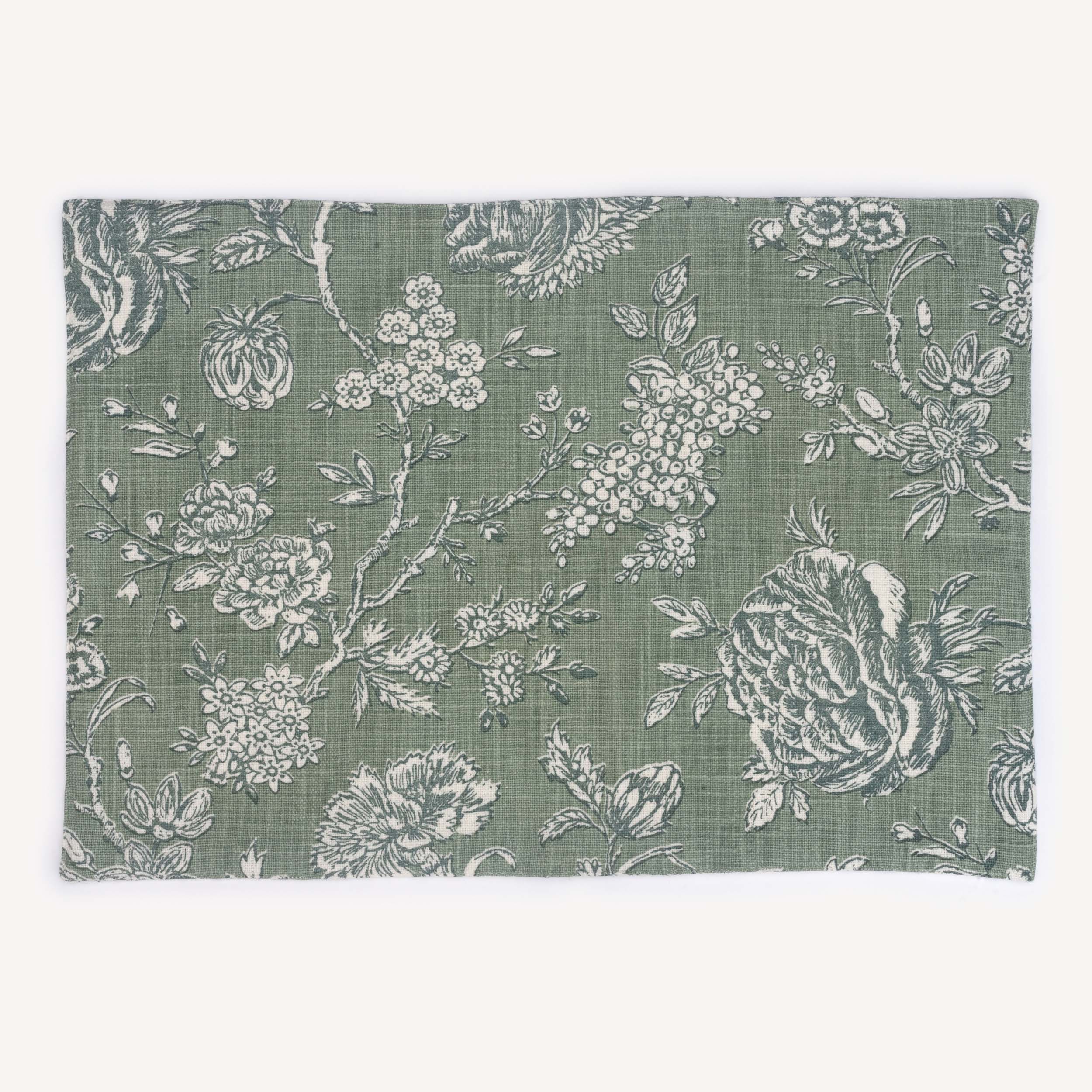 Ayana sage green reversible table mats (Set of 4) – Inka