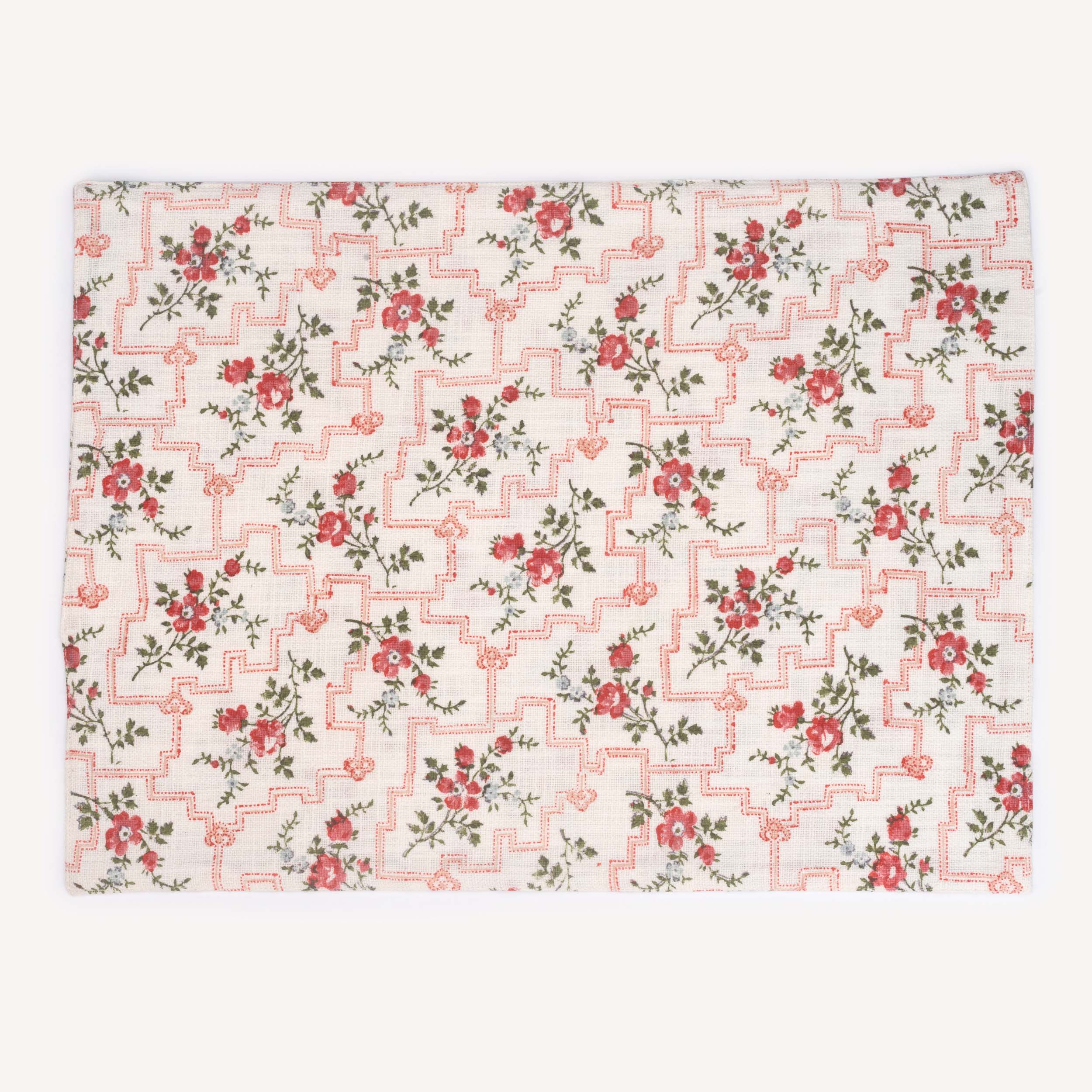 Leana coral reversible table mats (Set of 4) – Inka