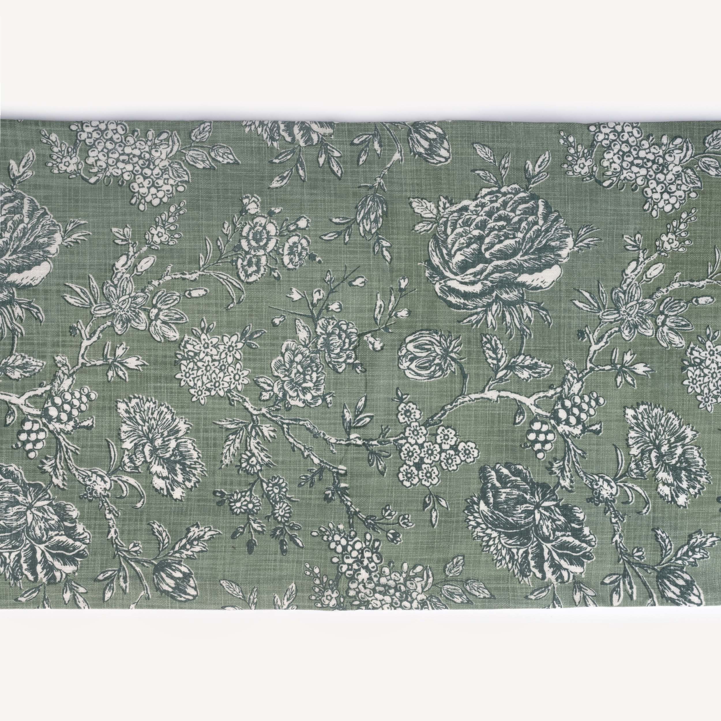 Ayana sage green table runner Inka